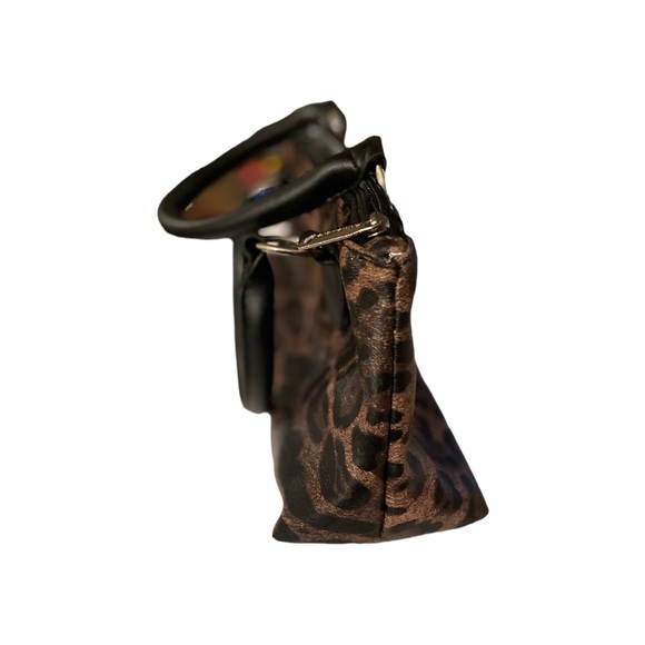 Prime ware wine clutch bag thermal insulation cheetah print - Picture 3 of 5